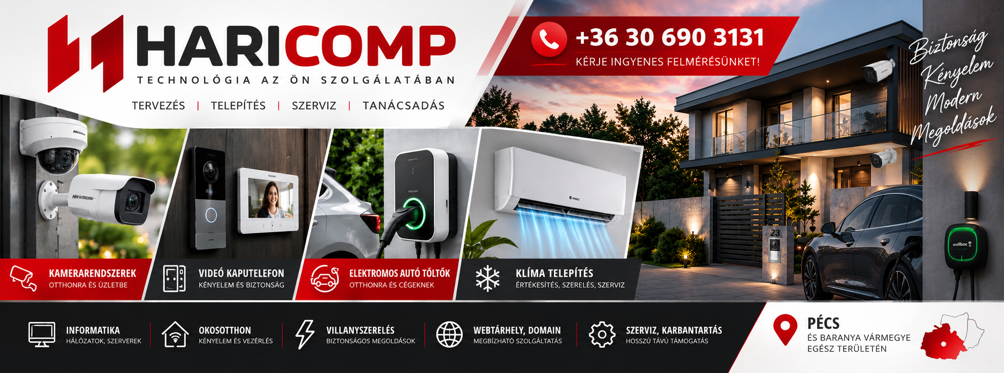 Haricomp weboldal